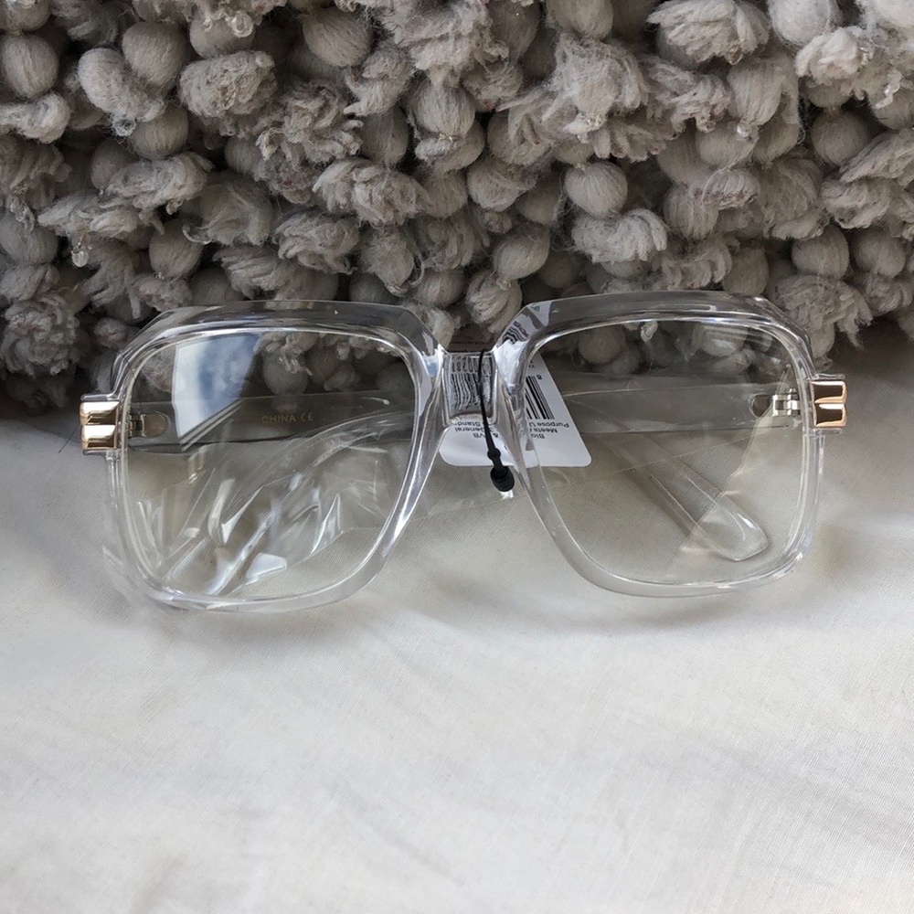 MEN’S CLEAR  RETRO LOOK GAZELLE GLASSES *NEW*
